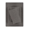 Mainstays Cotton Rich Extra Soft Jersey Bed Sheet Set, Queen, Charcoal, 4 Pieces